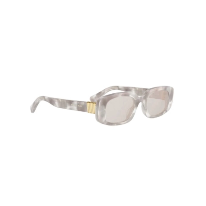 Óculos de Sol Bvlgari BV40084I_4855C Acetato Cinza Mesclado com lentes na cor Cinza 3