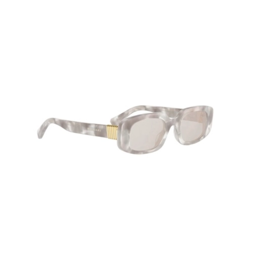 Óculos de Sol Bvlgari BV40084I_4855C Acetato Cinza Mesclado com lentes na cor Cinza