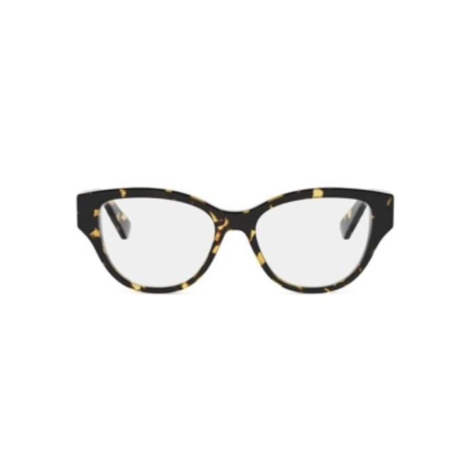 Óculos de Grau Bvlgari BV50075I_52056 Acetato Marrom e Amarelo Mesclado 2