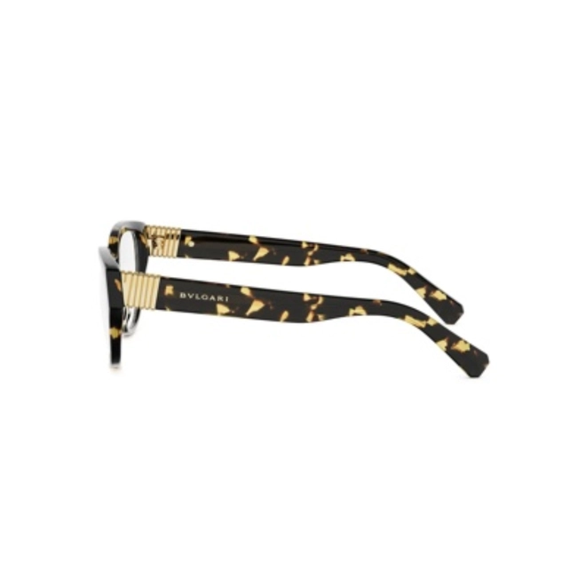 Óculos de Grau Bvlgari BV50075I_52056 Acetato Marrom e Amarelo Mesclado 4
