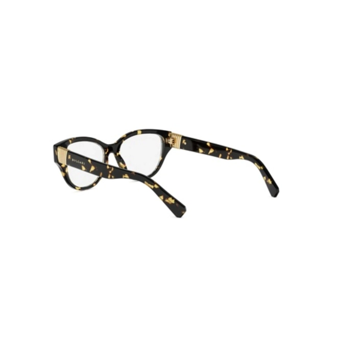 Óculos de Grau Bvlgari BV50075I_52056 Acetato Marrom e Amarelo Mesclado 5