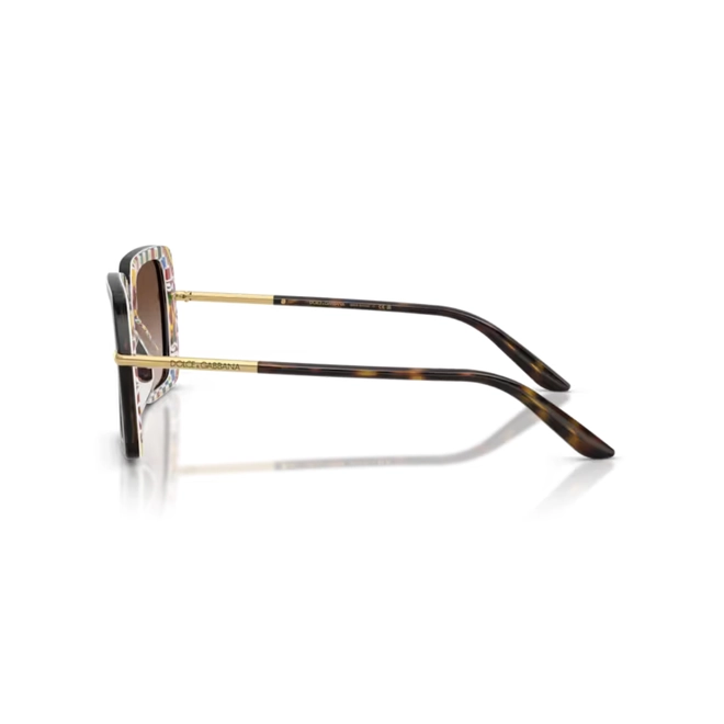 Óculos de Sol Dolce & Gabbana 0DG4491 32171352 Acetato Marrom Mesclado com lentes na cor Marrom Degradê 3