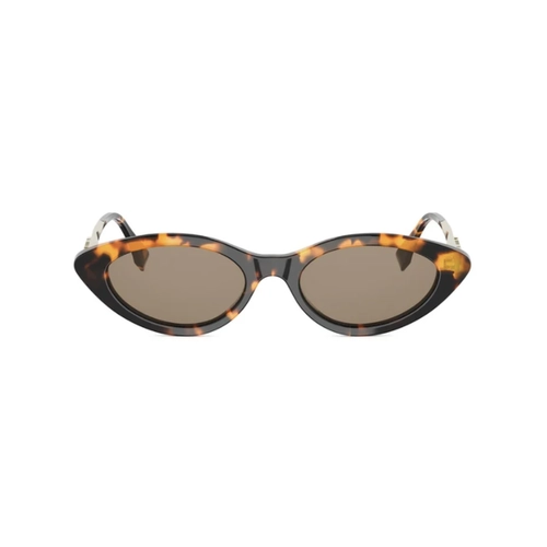 Óculos de Sol Fendi FE40202I_5156E Acetato Marrom Mesclado com lentes na cor Marrom