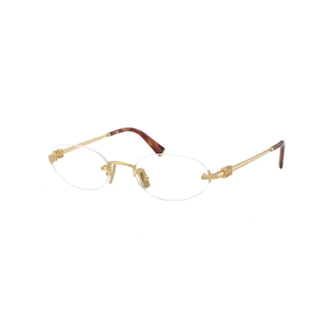 Óculos de Grau Miu Miu 0MU 53WV 5AK1O153 Metal Dourado 1