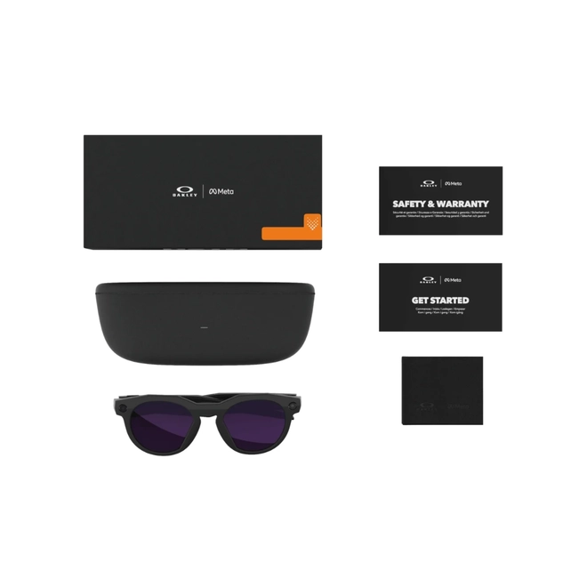 Óculos de Sol Oakley Meta HSTN 0OW8002 80020251 Acetato Preto Brilhante com lentes na cor Roxo Fotocromático 4