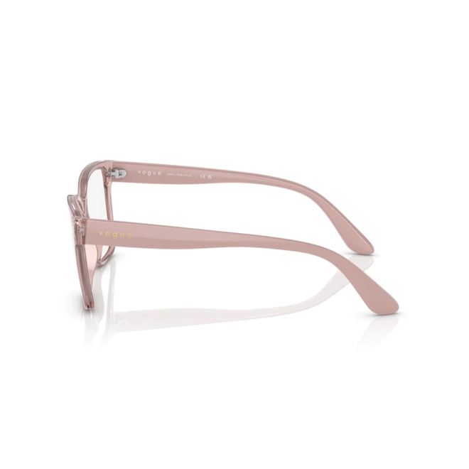 Óculos de Grau Vogue 0VO5452L 2942 55 Acetato Rosa Transparente 3