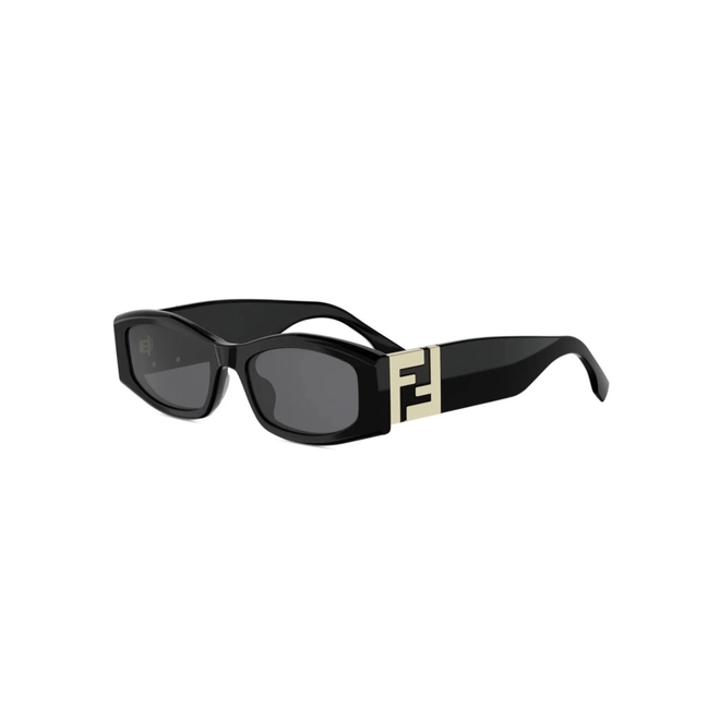 Óculos de Sol Fendi FE40204I_5401A Acetato Preto com lentes na cor Fumê 1