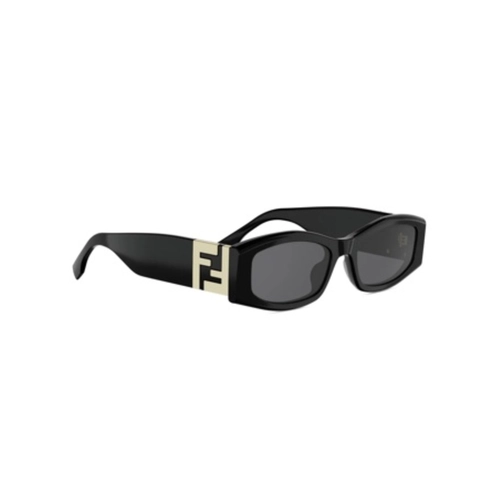 Óculos de Sol Fendi FE40204I_5401A Acetato Preto com lentes na cor Fumê