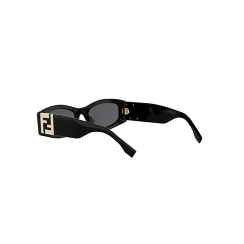 Óculos de Sol Fendi FE40204I_5401A Acetato Preto com lentes na cor Fumê