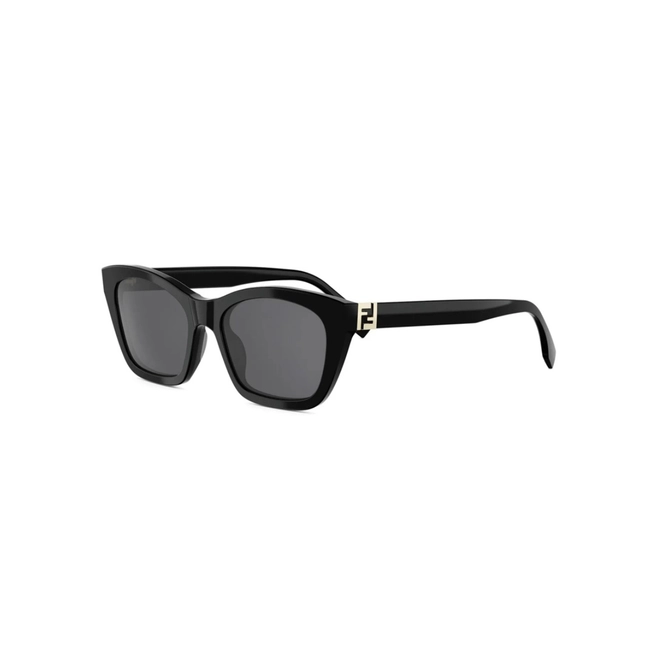 Óculos de Sol Fendi FE40205I_5401A Acetato Preto com lentes na cor Fumê 1