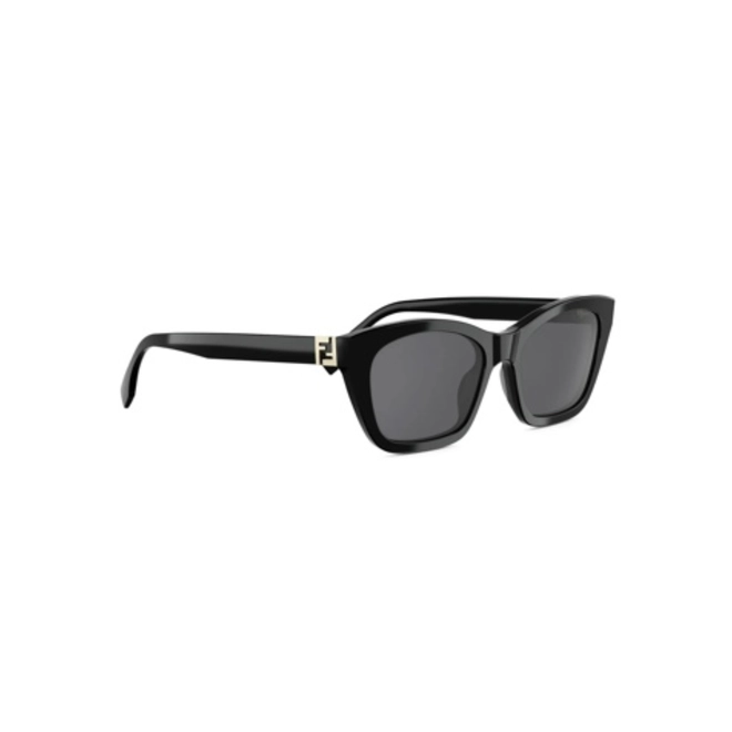 Óculos de Sol Fendi FE40205I_5401A Acetato Preto com lentes na cor Fumê 3