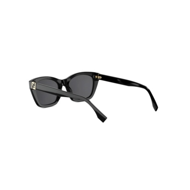 Óculos de Sol Fendi FE40205I_5401A Acetato Preto com lentes na cor Fumê 5