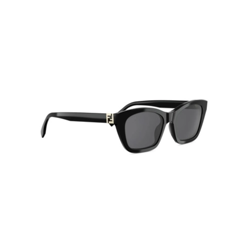 Óculos de Sol Fendi FE40205I_5401A Acetato Preto com lentes na cor Fumê