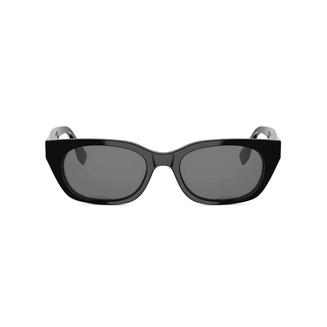 Óculos de Sol Fendi FE40206I_5101A Acetato Preto com lentes na cor Fumê 2