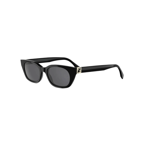 Óculos de Sol Fendi FE40206I_5101A Acetato Preto com lentes na cor Fumê