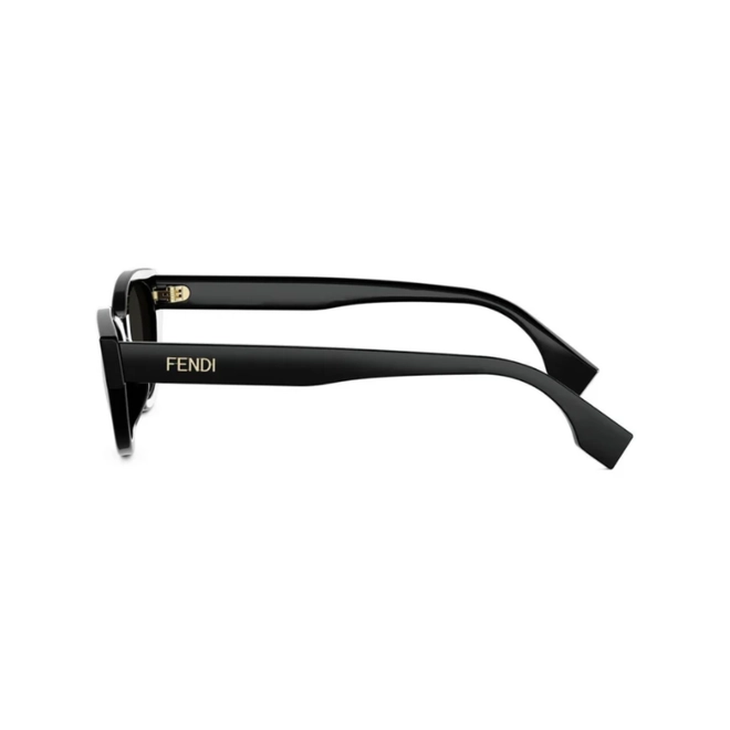 Óculos de Sol Fendi FE40209I_5101A Acetato Preto com lentes na cor Fumê 3