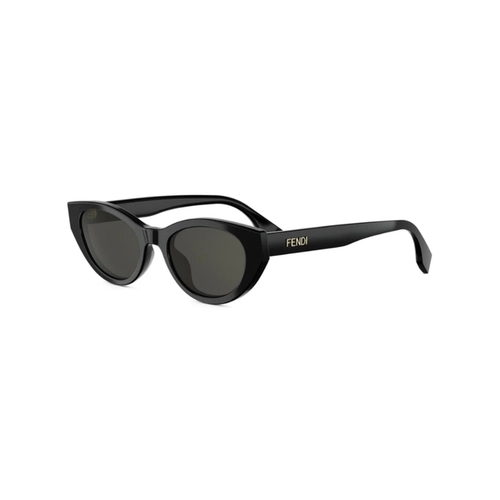 Óculos de Sol Fendi FE40209I_5101A Acetato Preto com lentes na cor Fumê