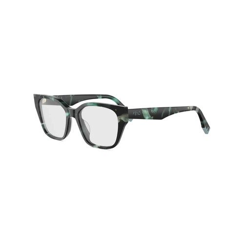 Óculos de Grau Fendi FE50001I_52098 Acetato Azul Turquesa Mesclado