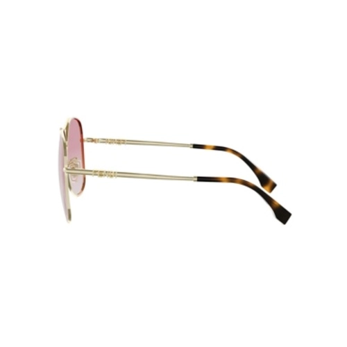 Óculos de Sol Fendi FE40200U_6130Z Metal Dourado com lentes na cor Rosa Degradê