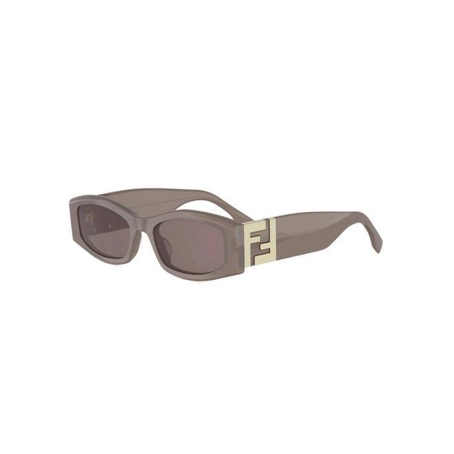 Óculos de Sol Fendi FE40204I_5448E Acetato Marrom Claro com lentes na cor Marrom 1
