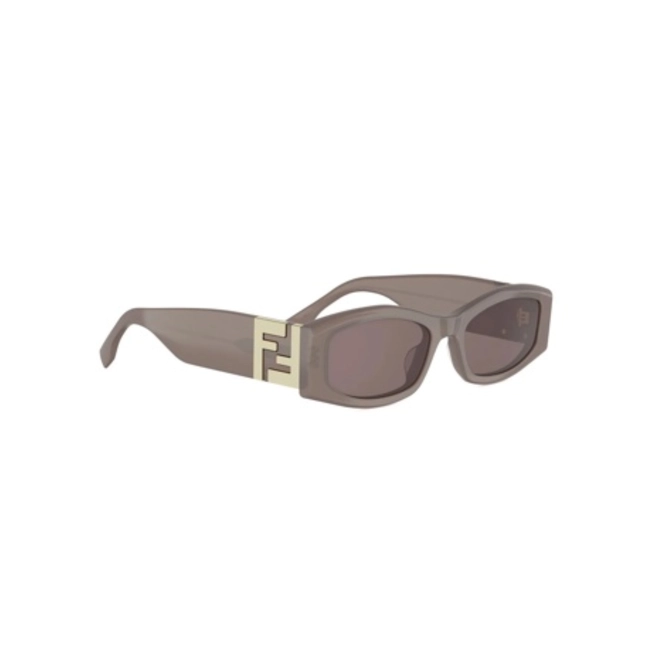 Óculos de Sol Fendi FE40204I_5448E Acetato Marrom Claro com lentes na cor Marrom 3