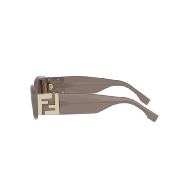 Óculos de Sol Fendi FE40204I_5448E Acetato Marrom Claro com lentes na cor Marrom 4