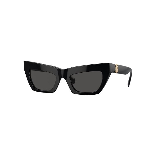 Óculos de Sol Burberry 0BE4405 30018751 Acetato Preto com lentes na cor Cinza Escuro 1