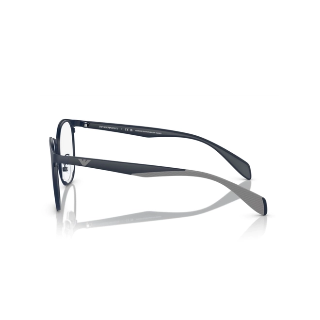 Óculos de Grau Emporio Armani 0EA1148 3018 52 Metal Azul Fosco 3