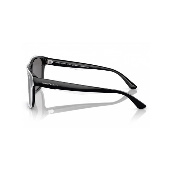 Óculos de Sol Emporio Armani 0EA4208 60518756 Acetato Preto com lentes na cor Cinza Escuro Polarizado 3