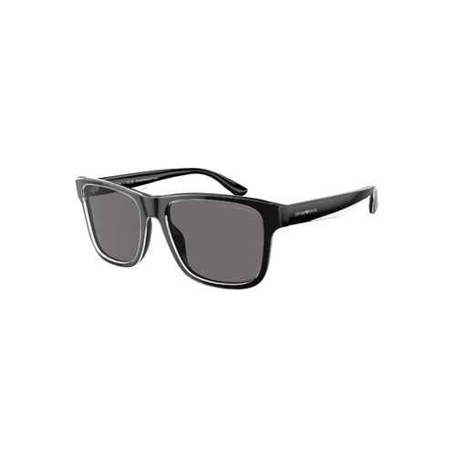 Óculos de Sol Emporio Armani 0EA4208 60518756 Acetato Preto com lentes na cor Cinza Escuro Polarizado