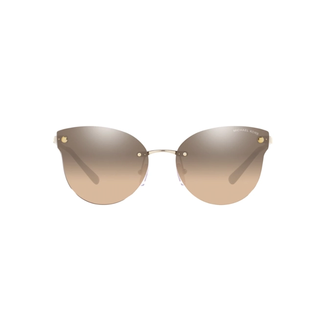 Óculos de Sol Michael Kors 0MK1130B 10143D59 Metal Dourado com lentes na cor Marrom 2