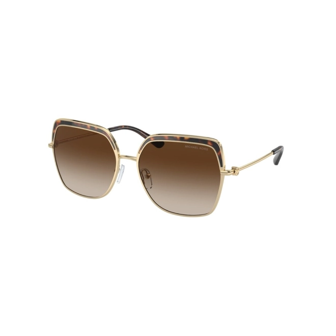 Óculos de Sol Michael Kors 0MK1141 10141357 Metal Dourado com lentes na cor Marrom Degradê 1
