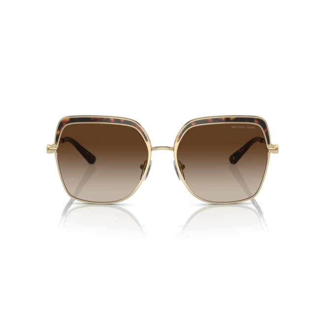 Óculos de Sol Michael Kors 0MK1141 10141357 Metal Dourado com lentes na cor Marrom Degradê 2