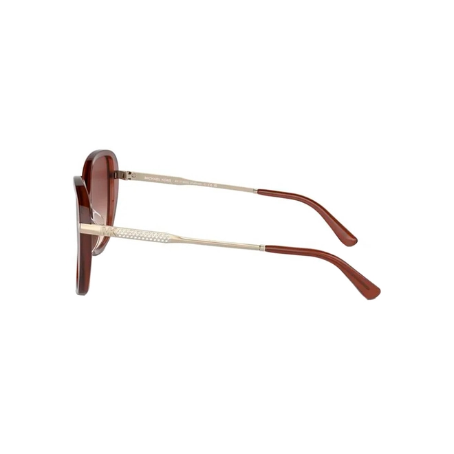 Óculos de Sol Michael Kors 0MK2185BU 35481356 Acetato Marrom com lentes na cor Marrom Degradê 3