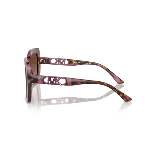 Óculos de Sol Michael Kors 0MK2213 3998T557 Acetato Rosa Mesclado com lentes na cor Marrom Degradê