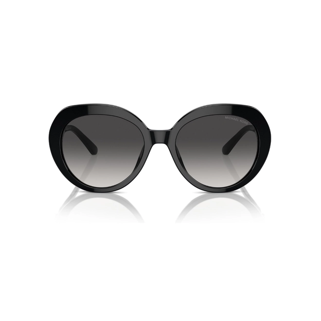 Óculos de Sol Michael Kors 0MK2214U 30058G56 Acetato Preto com lentes na cor Cinza Degradê 2