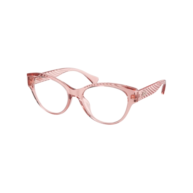 Óculos de Grau Ralph 0RA7164U 5801 52 Acetato Rosa Transparente 1