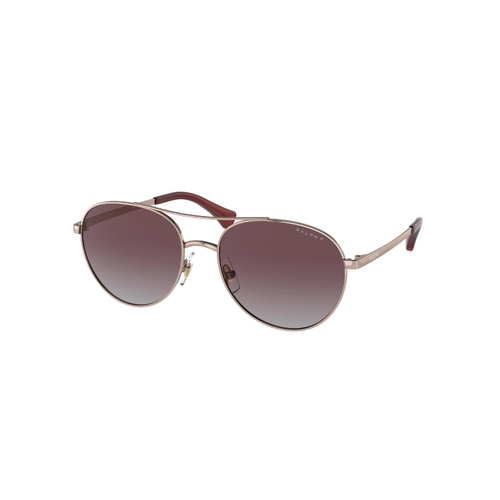 Óculos de Sol Ralph 0RA4135 94276255 Metal Rose com lentes na cor Violeta Degradê