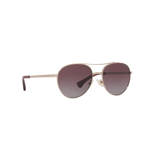 Óculos de Sol Ralph 0RA4135 94276255 Metal Rose com lentes na cor Violeta Degradê