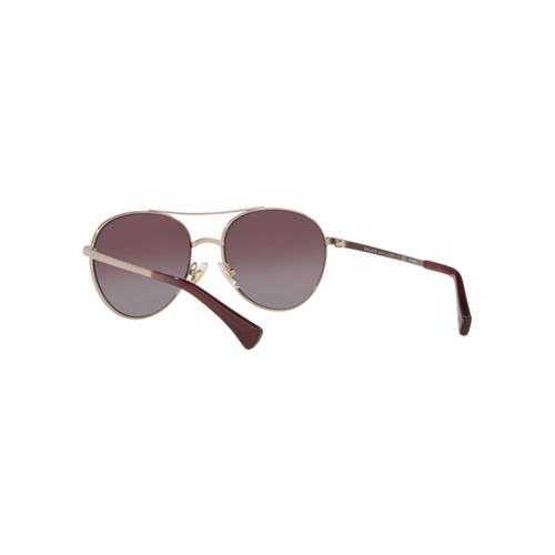 Óculos de Sol Ralph 0RA4135 94276255 Metal Rose com lentes na cor Violeta Degradê