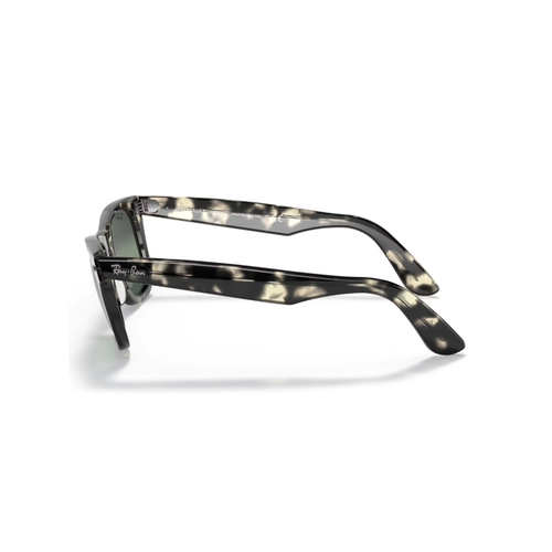 Óculos de Sol Ray-Ban Wayfarer 0RB2140 1333G650 Acetato Cinza Mesclado com lentes na cor Azul e Prata Polarizado