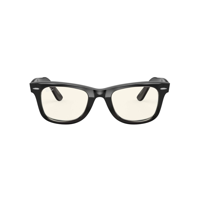 Óculos de Sol Ray-Ban Wayfarer 0RB2140 901/5F50 Acetato Preto com lentes na cor Cinza Fotocromático 2