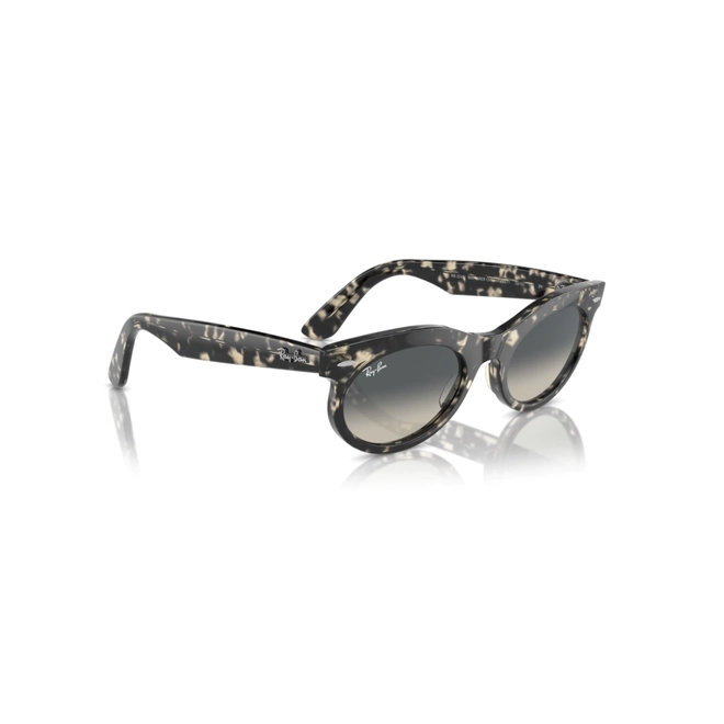 Óculos de Sol Ray-Ban Wayfarer Oval 0RB2242 13337150 Propionato Cinza Mesclado com lentes na cor Cinza Degradê 3