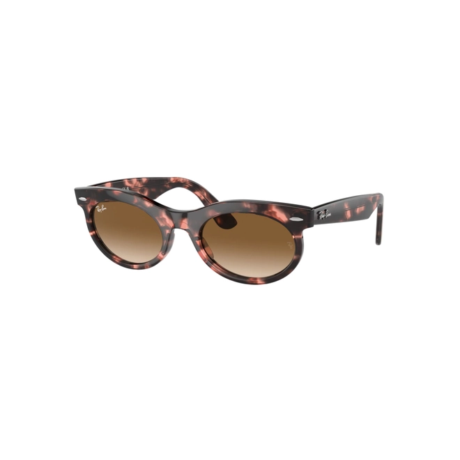Óculos de Sol Ray-Ban Wayfarer Oval 0RB2242 13345150 Propionato Rosa Mesclado com lentes na cor Marrom Degradê 1