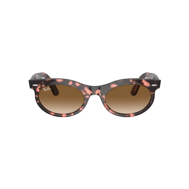 Óculos de Sol Ray-Ban Wayfarer Oval 0RB2242 13345150 Propionato Rosa Mesclado com lentes na cor Marrom Degradê 2