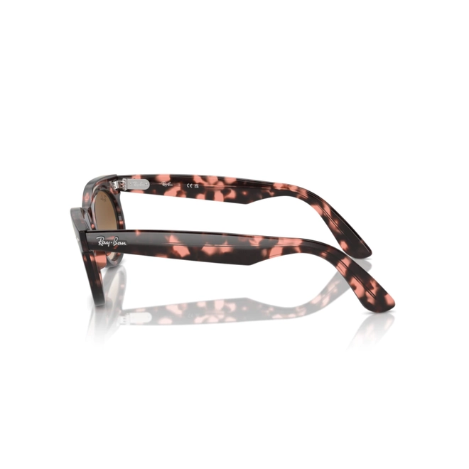 Óculos de Sol Ray-Ban Wayfarer Oval 0RB2242 13345150 Propionato Rosa Mesclado com lentes na cor Marrom Degradê 4
