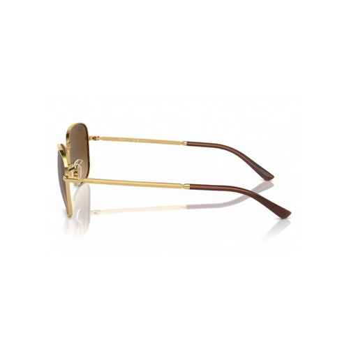 Óculos de Sol Ray-Ban 0RB3733 001/M259 Metal Dourado com lentes na cor Marrom Degradê Polarizado