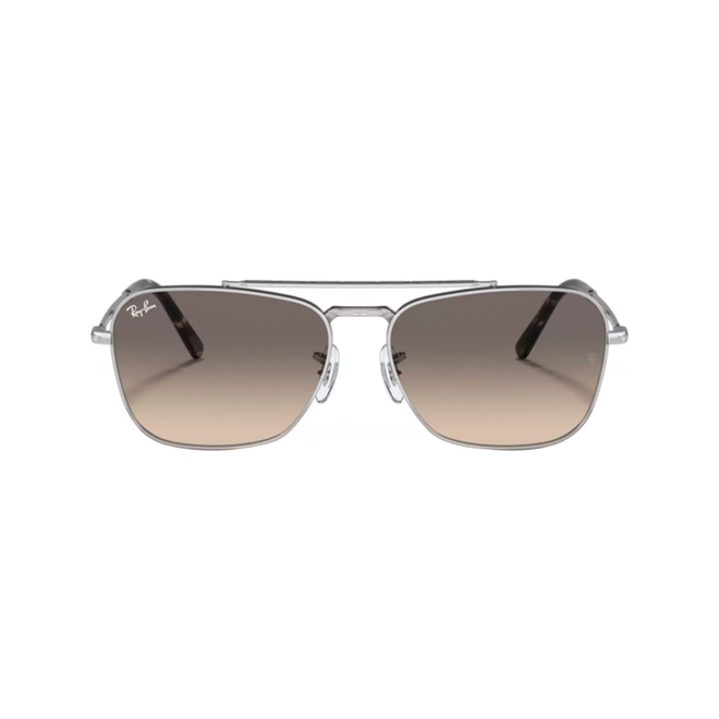 Óculos de Sol Ray-Ban New Caravan 0RB3636 003/3258 Metal Prata com lentes na cor Cinza Degradê 2