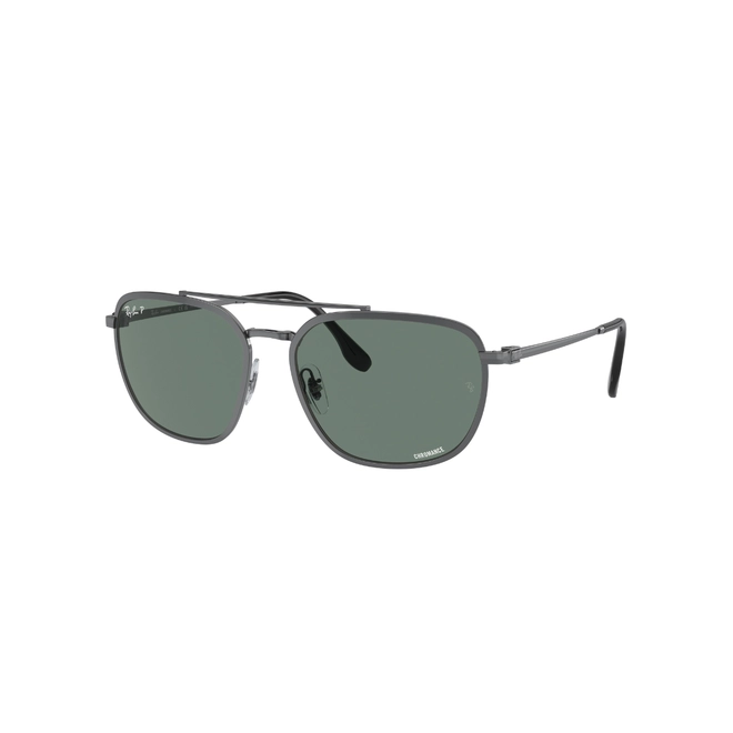 Óculos de Sol Ray-Ban 0RB3708 004/O959 Metal Chumbo com lentes na cor Cinza Polarizado 1