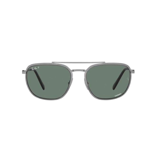 Óculos de Sol Ray-Ban 0RB3708 004/O959 Metal Chumbo com lentes na cor Cinza Polarizado 2